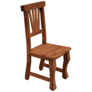 Silla Patas Trabajadas Asiento de Madera por Unidad