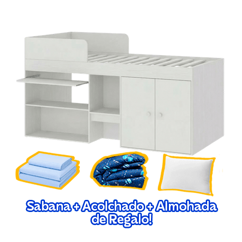 Cama Alta Multifuncional