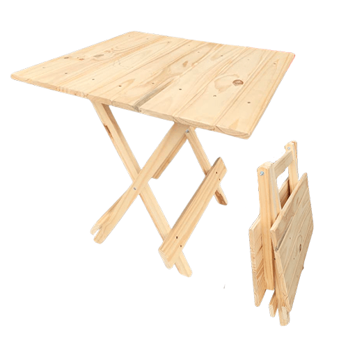 Mesa Plegable Grande Pino 75X70