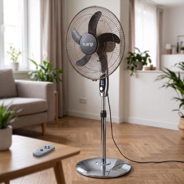 EE-VP-021-CR - 1 Ventilador de Pie 20" Kanji Control Remoto
