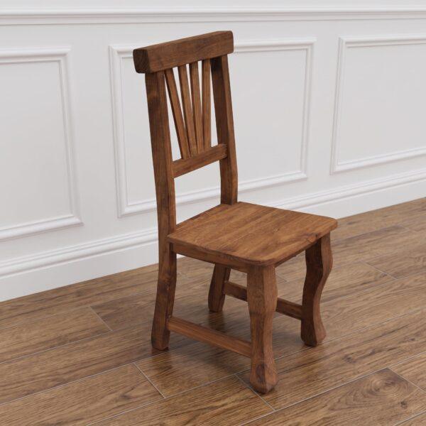 HG-SI-001-XX - 1 Silla Patas Trabajadas Asiento de Madera por Unidad