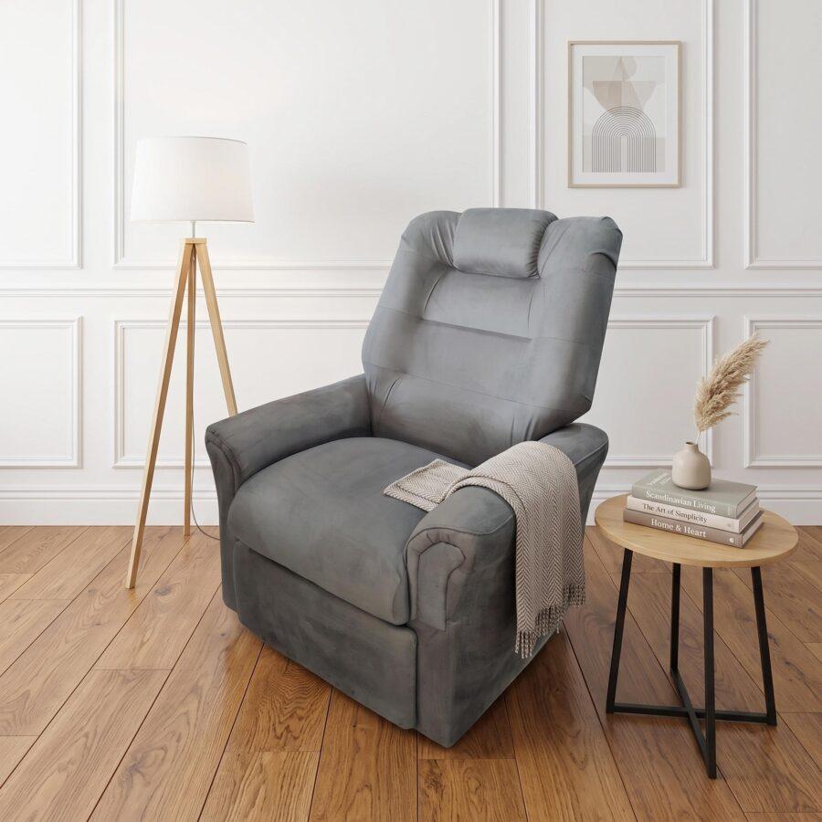 Sillon Reclinable Pana Negro