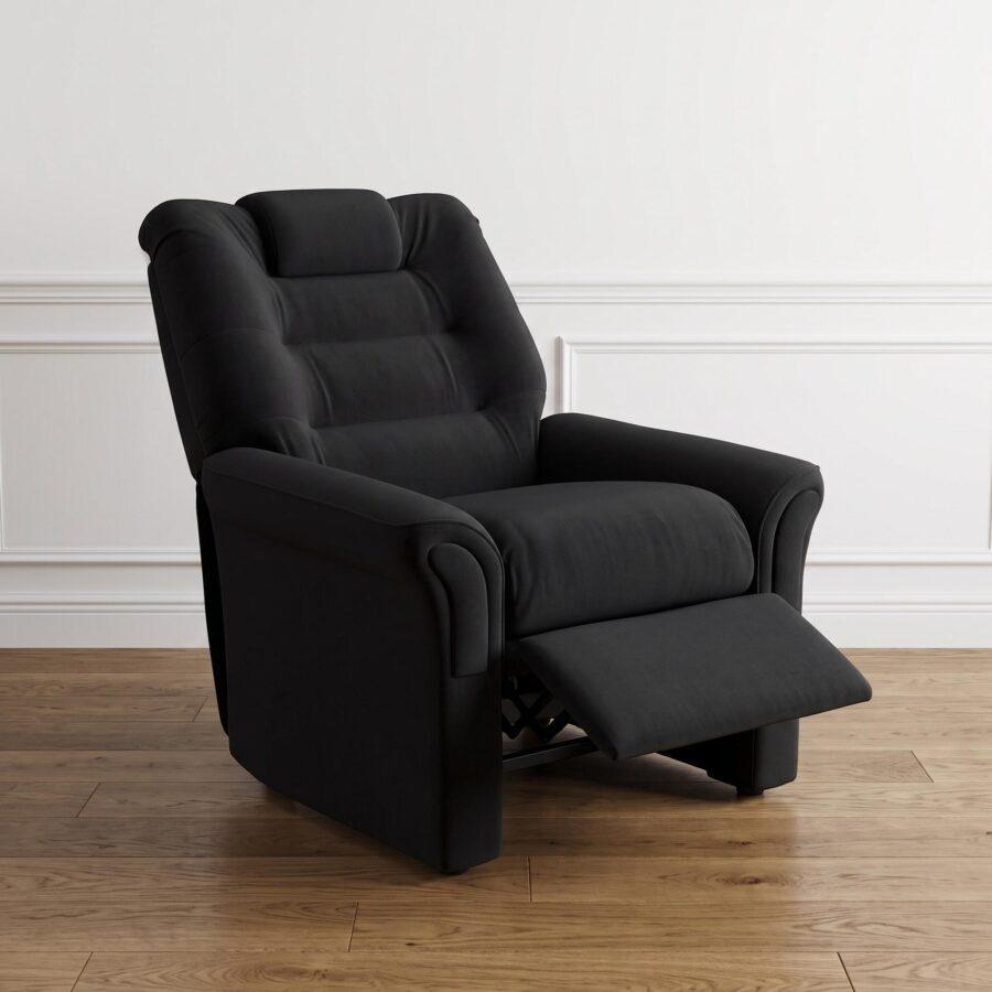 Sillon Reclinable Pana Negro