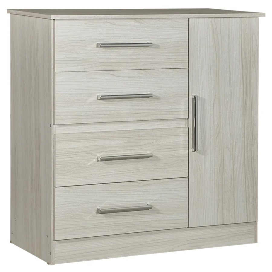 Comoda 1 Puerta 4 Cajones