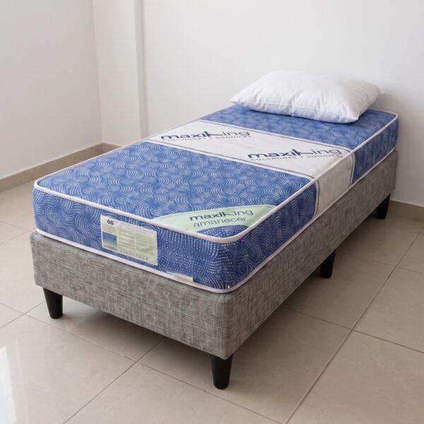 MK-CS-080-AM - 1 Conjunto de Sommier Amanecer 1 Plaza