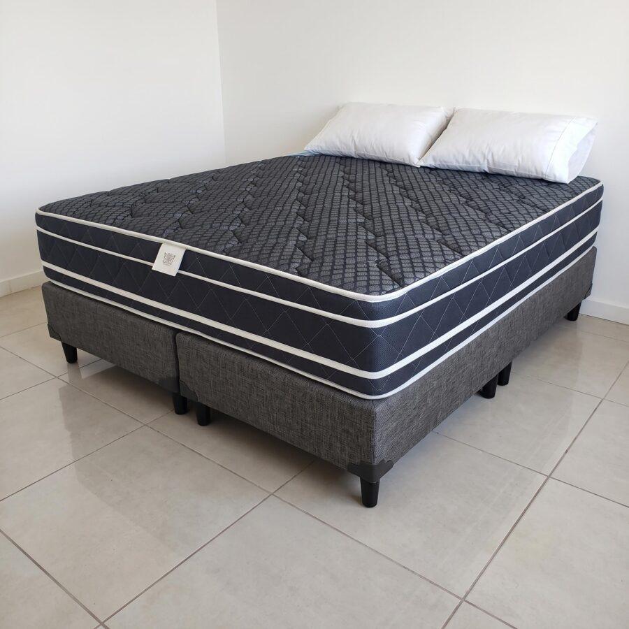MK-CS-160-ZA - 1 Conjunto de Sommier Zafiro Queen Size