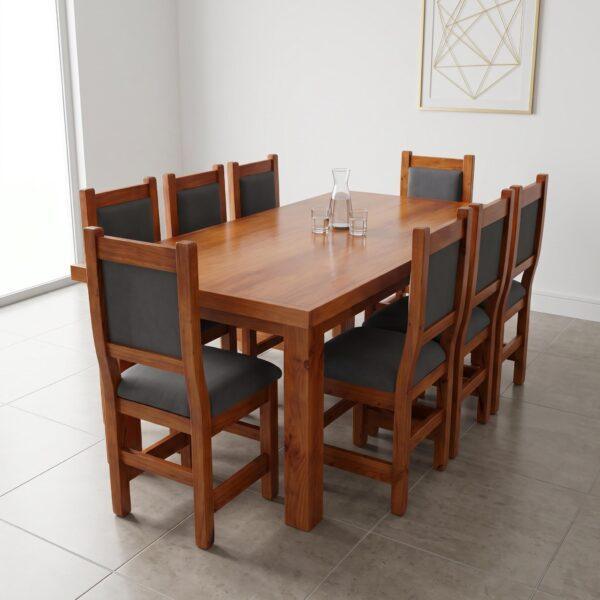 Juego de Mesa 190X90 + 8 Sillas Paris
