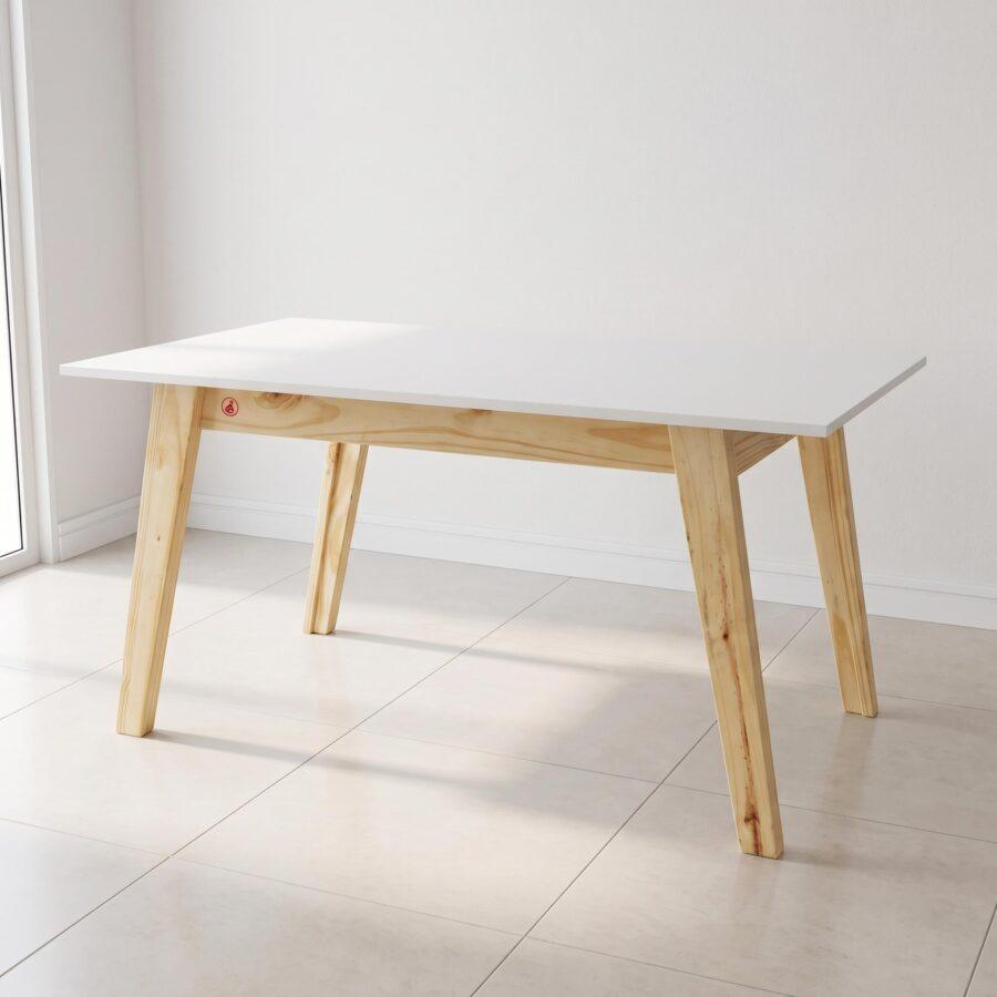 Mesa Nordica Blanca 140X80 Patas Nordica