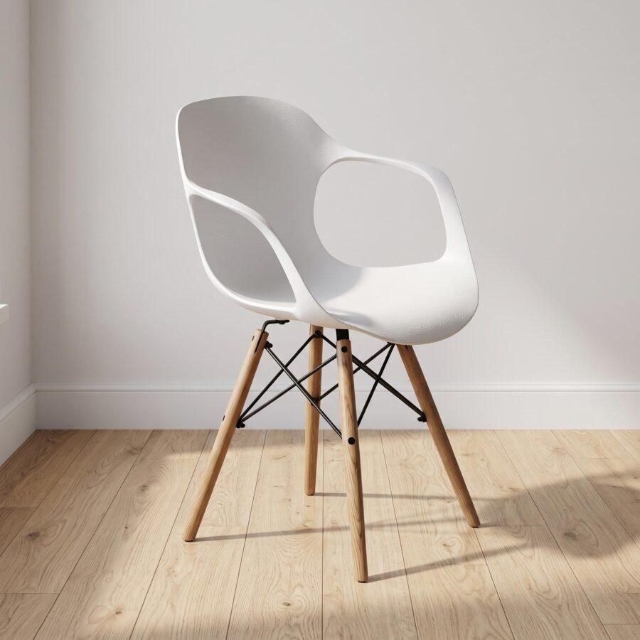 UN-SI-EA2-XB - 1 Sillon Eames Blanco por Unidad