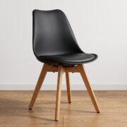 UN-SI-TUL-XN - 2 Set X4 Sillas Tulip Negro