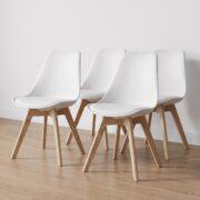 Set X4 Sillas Tulip Blanco