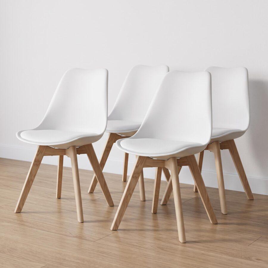 Set X4 Sillas Tulip Blanco