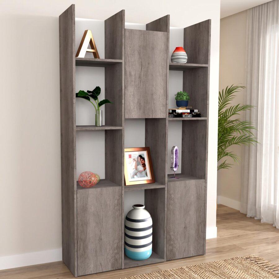 AG-0B-090-NG - 1 Biblioteca 90Cm Melamina