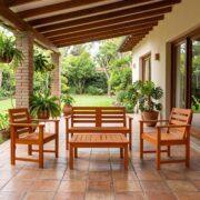 41/42/43 Conjunto Exterior Pino Laqueado