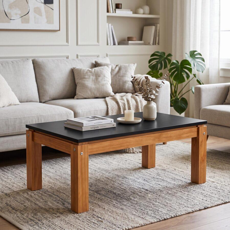 Mesa Ratona Moderna - 90X54 Patas Rectas