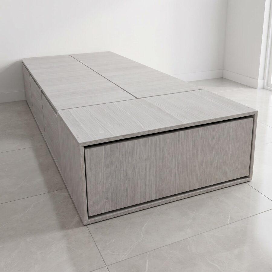 Box con Cajon y Zapatero 1 Plaza y Media 100X190