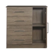 Comoda 1 Puerta 4 Cajones