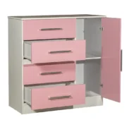 Comoda 1 Puerta 4 Cajones