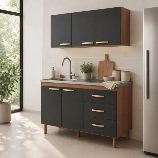 MA-JC-140-GT - 1 Amoblamiento de Cocina 140 Melamina