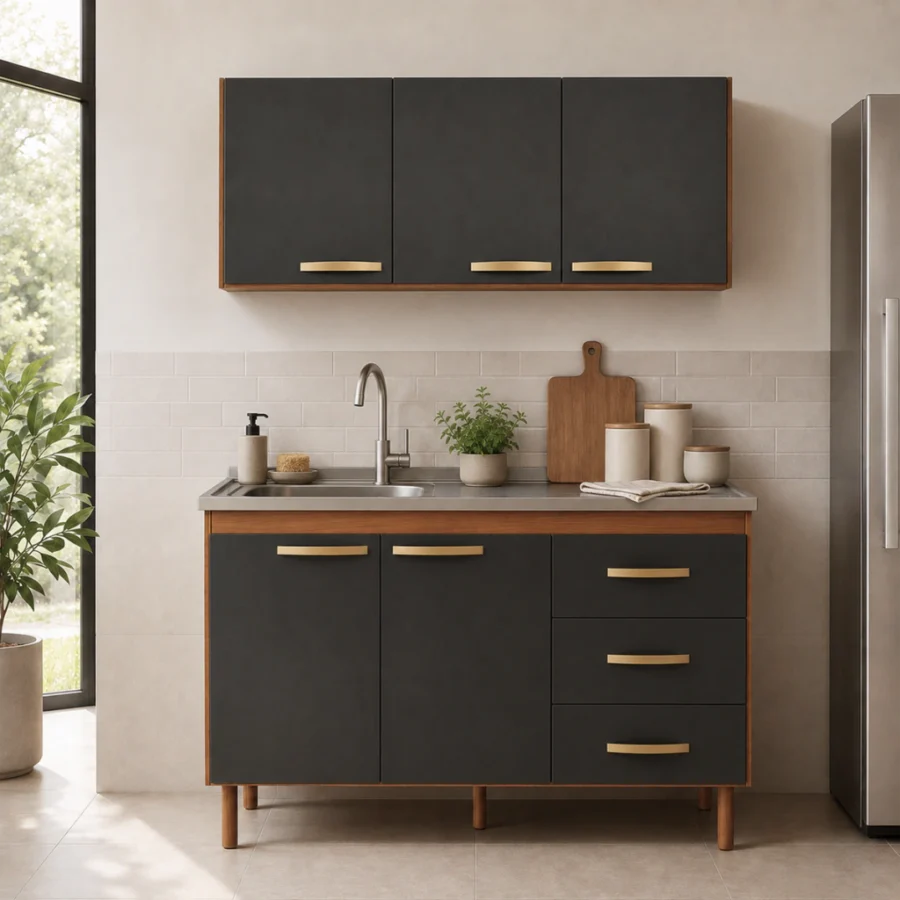 MA-JC-140-GT - 2 Amoblamiento de Cocina 140 Melamina