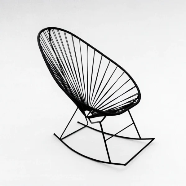 RS-SA-000-ME - 1 Silla Acapulco Mecedora Tejido Negro