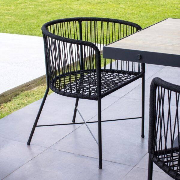 RS-SR-000-TN - 1 Silla Roma Tejido Negro