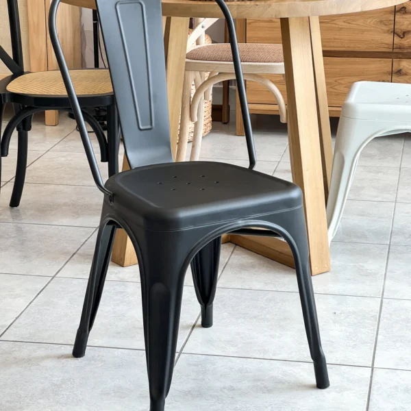 UN-SN-TOL-M6 - 1 Silla Tolix Metal Negra X6